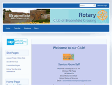Tablet Screenshot of broomfieldcrossingrotary.org
